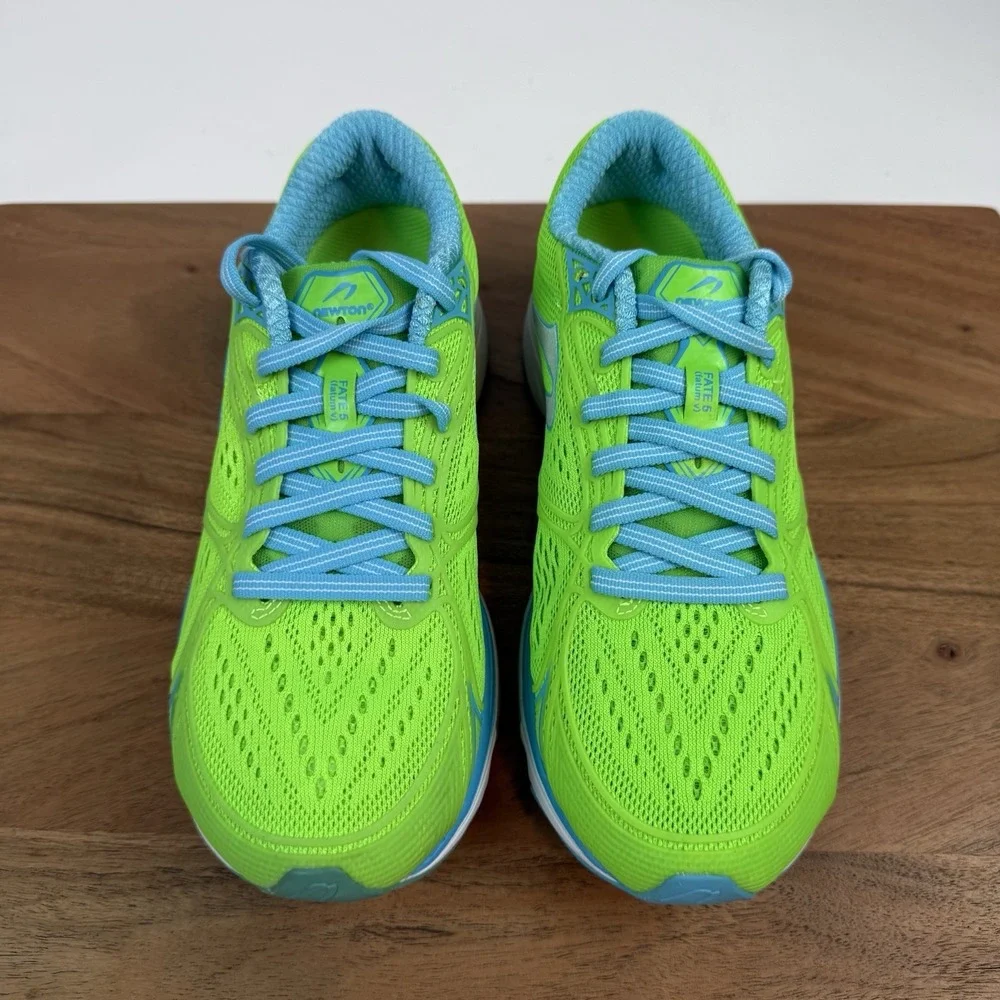 New NIB Womens Newton Fate 5 Neon Green Mesh‎ Athletic Sneakers Shoes Size 6 M